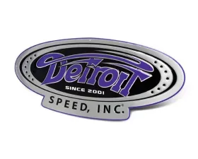 Detroit Speed Since 2001 Logo Embossed 3 Garage Sign