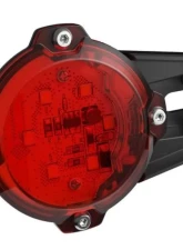 Bison Offroad LED Rock Lights Kit 600 Lumen Universal YAK Series Red 2 Pack                                     - UL-0508 - Image 5