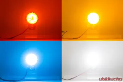 Bison Offroad LED Rock Lights Kit 600 Lumen Universal YAK Series Red 2 Pack - UL-0508
