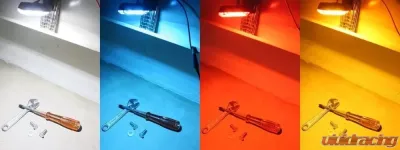 Bison Offroad LED Rock Lights Kit 600 Lumen Universal YAK Series Red 2 Pack - UL-0508