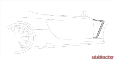 Rowen Carbon Fiber-FRP Front Fender Extension Lexus LC500 2017-2021 - RWN-1L007E21