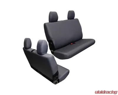Bartact Graphite Baseline Performance Rear Bench Seat Covers Jeep Wrangler JK 2 DR 2007-2010 - JKBC0710R2G