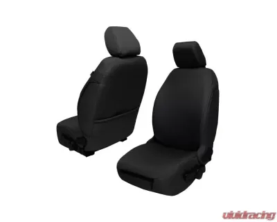 Bartact Black Baseline Performance Front Seat Covers Pair Jeep Wrangler 2011-2012 - JKBC1112FPB