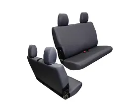 Bartact Graphite Baseline Performance Rear Bench Seat Covers Jeep Wrangler JK 2013-2018