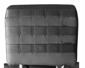 Bartact Tactical Series Rear Bench Headrest Covers Graphite Jeep Wrangler JK 2 Door 2007-2010