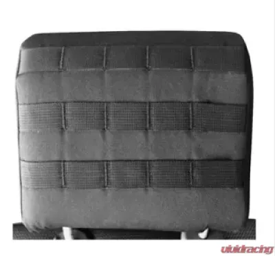 Bartact Tactical Series Rear Bench Headrest Covers Graphite Jeep Wrangler JK 2 Door 2007-2010 - JKHR0710R2MG