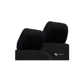 Bartact Black Tactical Series Bench Headrest Covers Jeep Wrangler JK 4 DR 2007-2010