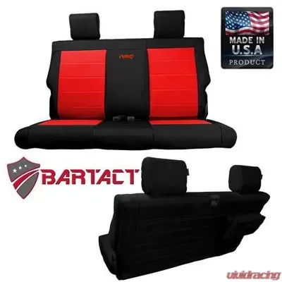 Bartact Coyote/Coyote Tactical Series Rear Bench Seat Covers Jeep Wrangler (2 Door) 2011-2012 - JKSC1112R2CC