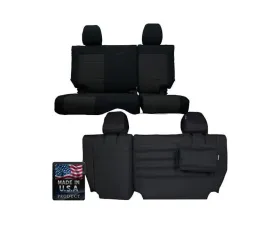 Bartact Black/ACU Camo Tactical Series Rear Bench Split Seat CoversJeep Wrangler JK 4 DR 2011-2012