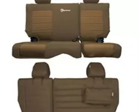 Bartact Tactical Rear Seat Bench Seat Cover Coyote/Coyote Jeep Wrangler JK 2013-2018