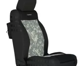 Bartact Tactical Front Seat Covers Black/Acu Camo Jeep Wrangler JK Unlimited 2007-2010