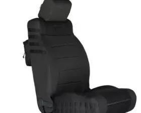Bartact Tactical Front Seat Covers Black/Black Jeep Wrangler JK Unlimited 2007-2010