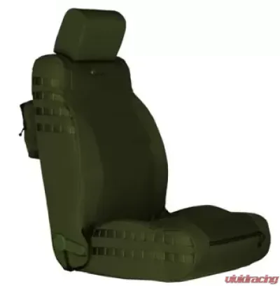 Bartact Tactical Front Seat Covers Olive Drab/Olive Drab Jeep Wrangler JK Unlimited 2007-2010 - JKTC0710FPOO