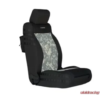 Bartact Tactical Front  Seat Cover Black/Acu Camo Jeep Wrangler JK 2011-2012 - JKTC1112FPBA
