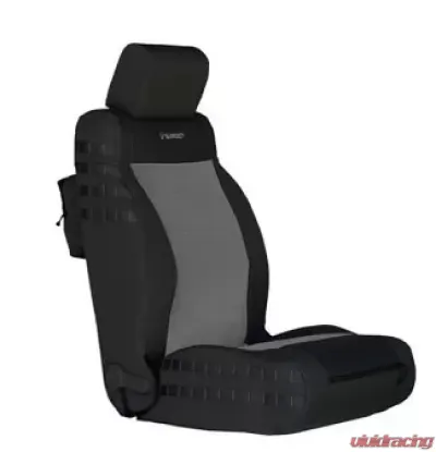 Bartact Tactical Front Seat Cover Black/Graphite Jeep Wrangler JK 2011-2012 - JKTC1112FPBG