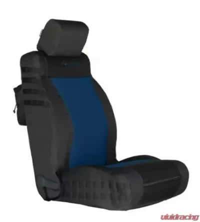 Bartact Tactical Front  Seat Cover Black/Navy Jeep Wrangler JK 2011-2012 - JKTC1112FPBT