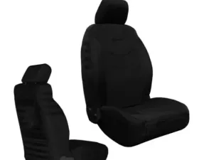 Bartact Tactical Front Seat Covers Black/Black Jeep Wrangler JK 2013-2018
