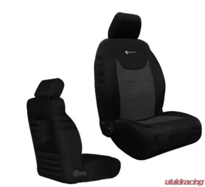 Bartact Tactical Front Seat Covers Black/Graphite Jeep Wrangler JK 2013-2018 - JKTC2013FPBG