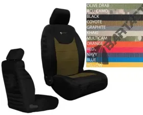 Bartact Tactical Front Seat Covers Black/Multi Cam Jeep Wrangler JK 2013-2018