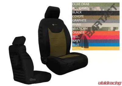 Bartact Tactical Front Seat Covers Black/Multi Cam Jeep Wrangler JK 2013-2018 - JKTC2013FPBM