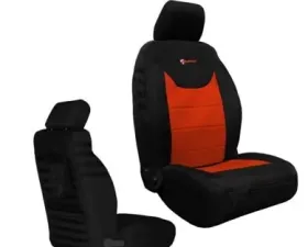 Bartact Tactical Front Seat Covers Black/Orange Jeep Wrangler JK 2013-2018