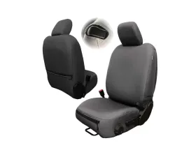 Bartact Graphite Baseline Performance Front Seat Covers Pair Jeep Wrangler JL 2 DR 2018+