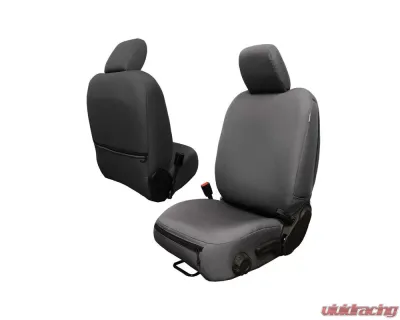 Bartact Graphite Baseline Performance Front Seat Covers Pair Jeep Wrangler JL 4 DR 2018+ - JLBC2018FPG