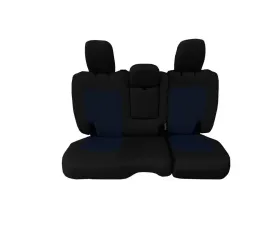 Bartact Black/Navy Tactical Rear Bench Seat Covers Jeep Wrangler JL w/Fold Down Armrest 4 DR 2018-2024