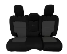 Bartact Tactical Rear Split Bench Seat Cover Black/Graphite Jeep Wrangler JL 4-Door 2018-2024