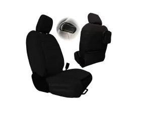 Bartact Black/Black Tactical Front Seat Covers Jeep Wrangler JL 2 DR 2018-2024