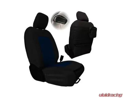 Bartact Black/Navy Tactical Front Seat Covers Jeep Wrangler JL 2 DR 2018-2024 - JLTC2018F2BT