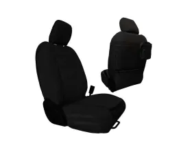 Bartact Black/Black Tactical Front Seat Covers Jeep Wrangler JL 4 DR 2018-2024