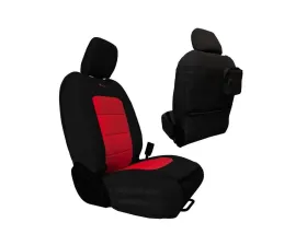 Bartact Black/Red Tactical Front Seat Covers Jeep Wrangler JL 4 DR 2018-2024