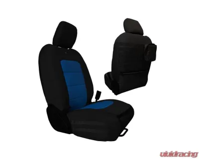 Bartact Black/Blue Tactical Front Seat Covers Jeep Wrangler JL 4 DR 2018-2024 - JLTC2018FPBU