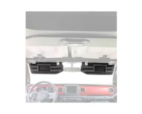 Bartact Graphite Sun Visor Covers Pair w/ PALS Webbing for Molle Attachments for Visors With Mirrors Jeep Wrangler JL 2018-2024