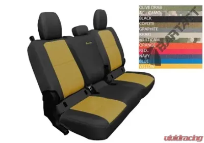 Bartact Tactical Bench Seat Cover Fabric Black/ACU Jeep Gladiator 2019-2024 - JTSC2019R4BA