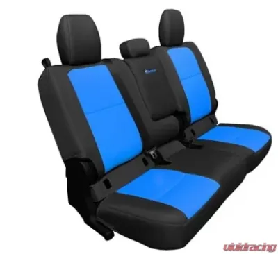 Bartact Tactical Bench Seat Cover Fabric Black/Blue Jeep Gladiator 2019-2024 - JTSC2019R4BU