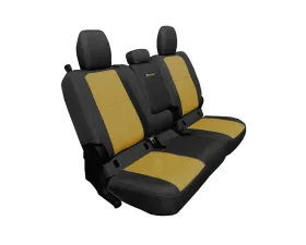 Bartact Black/Coyote Rear Seat Covers Jeep Gladiator 2019-2024 (4 DR with Arm Rest)