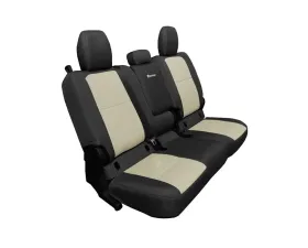 Bartact Black/Khaki Rear Seat Covers Jeep Gladiator 2019-2024 (4 DR with Arm Rest)