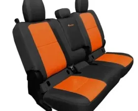 Bartact Tactical Bench Seat Cover Fabric Black/Orange Jeep Gladiator 2019-2024