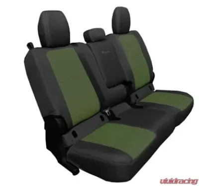 Bartact Tactical Bench Seat Cover Fabric Black/Olive Jeep Gladiator 2019-2024 - JTSC2019R4BO