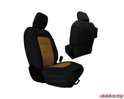 Bartact Black/Coyote Front Seat Covers Jeep Gladiator 2019-2024 - JTTC2019FPBC