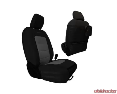 Bartact Black/Graphite Front Seat Covers Jeep Gladiator 2019-2024 - JTTC2019FPBG