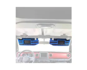 Bartact Blue Sun Visor Covers Pair w/ PALS Webbing for Molle Attachments for Visors With Mirrors Jeep Gladiator 2019+