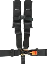 Bartact SB3X3-L-B 3" X 3" 5 Point Latch & Link SFI Approverd Race Harness w/ Bolt Ends - Black                                     - SB3X3-L-B - Image 3