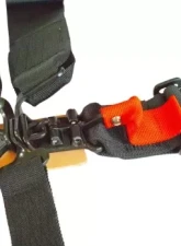 Bartact SB3X3-L-B 3" X 3" 5 Point Latch & Link SFI Approverd Race Harness w/ Bolt Ends - Black                                     - SB3X3-L-B - Image 2