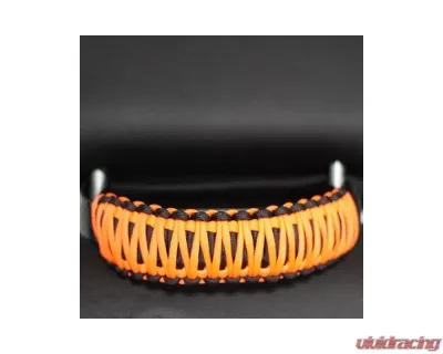 Bartact Black/Mango Headrest Paracord Grab Handles Pair Jeep Gladiator | Wrangler | Toyota Tacoma | Ford Bronco - TAOGHHPB1