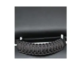 Bartact Black/Anvil Headrest Paracord Grab Handles Pair Jeep Gladiator | Wrangler | Toyota Tacoma | Ford Bronco