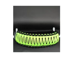 Bartact Black/Gecko Neon Green Headrest Paracord Grab Handles Pair Jeep Gladiator | Wrangler | Toyota Tacoma | Ford Bronco