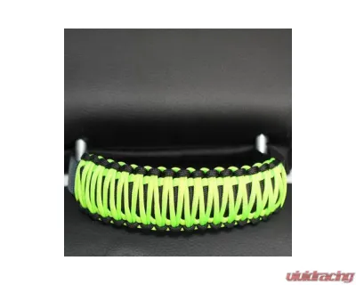 Bartact Black/Gecko Neon Green Headrest Paracord Grab Handles Pair Jeep Gladiator | Wrangler | Toyota Tacoma | Ford Bronco - TAOGHHPBL
